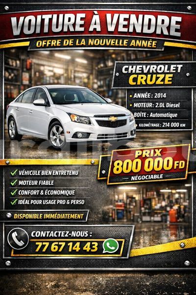 Big with watermark chevrolet cruze djibouti region djibouti 4552