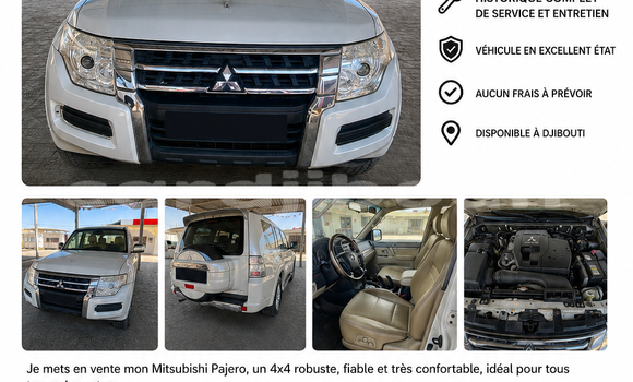 Buy Used Mitsubishi Pajero White Car in Djibouti in Djibouti Region